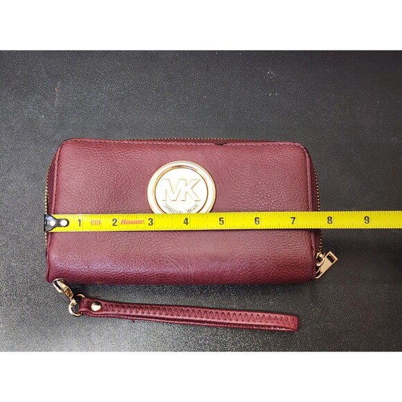 Michael Kors Jet Set Travel Women's Leather Wallet - Red Velvet (35S9GTVE7L) - Picture 3 of 6